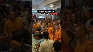 Hare Krishna Kirtan by ISKCON Brahmachari ❤️❤️❤️ #harekrishna #iskcon #kirtan  #bhajan #shorts