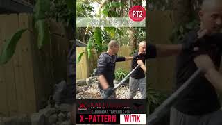 How to Martial Arts Weapons pt2 Eskrima - X pattern / witik #arnis