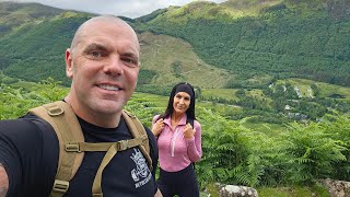 Ben Nevis Mountain Climbing. Tourist trail.