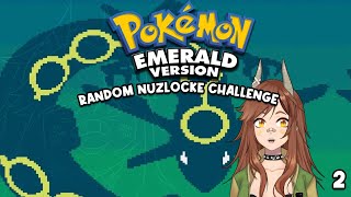 【POKEMON EMERALD RANDOM NUZLOCKE】Dino squad takes on the gym【Trexie Saurus - Vtuber】【#2】