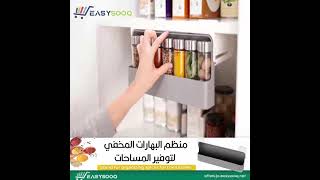 منظم البهارات المخفي لتوفير المساحات Stand For Organizing Spices For The Kitchen