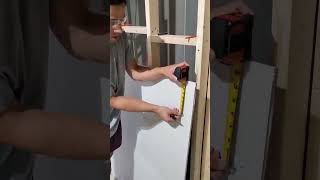 Quick Way to Cut Drywall! Not your everytime method but useful in some cases :)