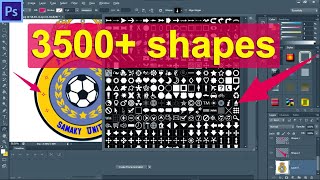 How to download over 3500+ Shape styles & add to photoshop full tutorial, download photoshop symbol