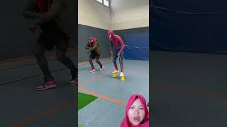 the floor ist lava with (Miles Morales) #shorts