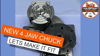 Making A Rotary Table Adapter Plate For My New 4 Jaw Chuck