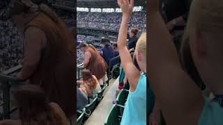 Parachute hotdogs at the Mariner’s game 😂🌭🪂