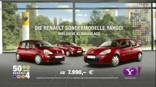 Renault - Sondermodelle Yahoo Werbung 2011