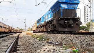 07346 Tumkuru-Chamarajanagar passenger special lead by kjm wdp-4 departing nayandanahalli station.