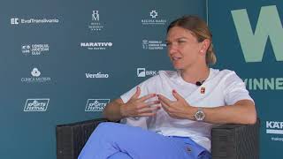 Interviu Simona Halep, la Winners Open 2020,  Cluj Napoca