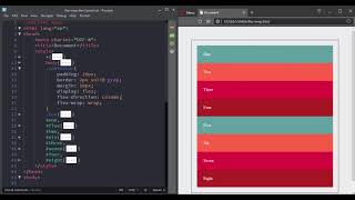 The flex-wrap property with CSS Flexbox