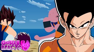 Gohan Reacts To Vegito VS Majin Buu Stick Fight