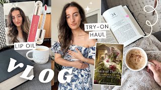 VLOG: spring clothing haul (fail), RARE BEAUTY lip oil & my "secret" salad ingredient