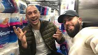 WE BUILT A FORT IN WALMART! | The Pun Guys