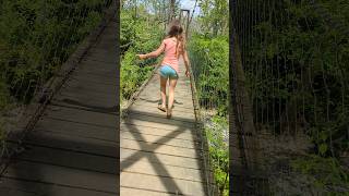 Walking Across The Swinging Bridge #shorts #ohio #sun #summer #fun