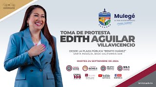 📡Toma de Protesta de Edith Aguilar, Presidenta Municipal del H. XVIII Ayuntamiento de Mulegé.