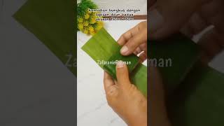 Cara membungkus lemper hemat daun #shorts #tutorial