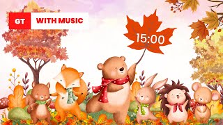 15 Minute Fall Timer with Calming Music for Kids!