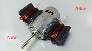 I turn 12v 775 motor into 230 volts self running generator