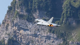 Thrilling Flight of 🇩🇪 Eurofighter Typhoon | Bavarian Tigers Roar up in the Swiss Alps