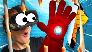 Finding IRON MAN'S SECRET GLOVE to ESCAPE PRISON!!?! (Prison Boss VR)