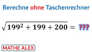 Berechne ohne Taschenrechner | Wurzeln berechnen | Wurzelterme | Mathe Alex