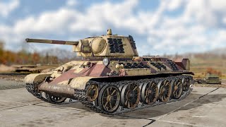 War Thunder: USSR - T-34 (1942) Gameplay || Aral Sea