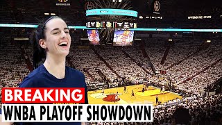 When does Caitlin Clark play her first WNBA playoff game? Date, time and rival