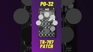 Turn your PO-32 into a TR-707 🥁 | audio transfer included | free PO 32 kit