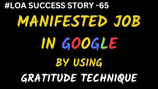 MANIFESTEG JOB IN GOODLE #manifestation #JOB #jobseekers #lawofattractioninhindi #gratitude