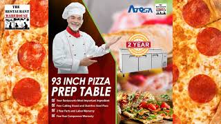 Atosa MPF8203GR 93 inch Pizza Prep Table #pizza #restaurantequipment