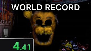 GOLDEN FREDDY 4.41?? - FNAF 2 OLD CAST DEATH% SPEEDRUN WORLD RECORD!! (FNAF 2 Speedrun)