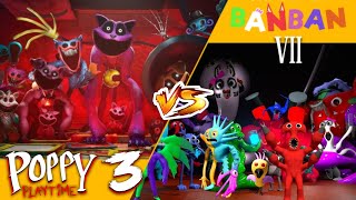 POPPY PLAYTIME CHAPTER 3 VS GARTEN OF BANBAN 7 VS MINECRAFT ALL JUMPSCARES || ALL NEW JUMPSCARES