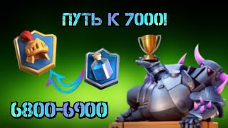 🏆Ч.3 | ПУТЬ К 7000 ТРОФЕЕВ БРИДЖСПАМОМ С ПЕККОЙ | 6800-6900 | CLASH ROYALE