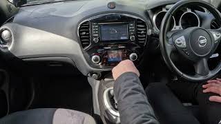 How to set the sat nav system in a 2015 Nissan Juke