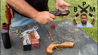 Firing the Black Powder Deringer That Shot Lincoln PHILADELPHIA DERINGER derringer