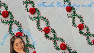 Beautiful Border Design For Kids Summer Clothes-Fareha Embroidery work -@embroidery design