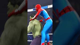 Spiderman Vs Hulk WWE 2K24 #shorts #wwe2k24 #spiderman #smackdown