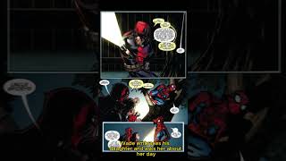 Spiderman Meets Deadpool's Daughter #spiderman #marvelcomics #comics #shorts