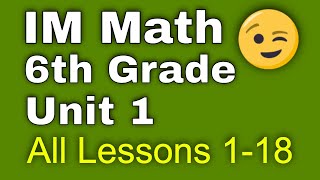 😉 6th Grade, Unit 1, All Lessons 1-18 | Area and Surface Area | Illustrative Mathematics