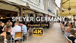 [4K] Walk in Speyer “Maximilianstraße” Germany 🇩🇪|  Summer 2022