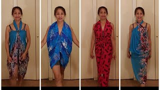 DIY:10 SIMPLE WAYS TO TIE A SARONG / LEARN HOW TO TIE SARONG