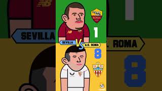 Sevilla vs Roma  Europa league final  | Comment the result of the match guys ❤⚽ #shorts  #football