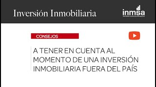 Consejos INMSA - Inversiones Inmobiliarias