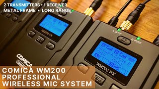 Comica WM200(A) Unboxing and Review - Multi Transmitter Professional Wireless Microphone set