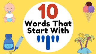 Words That Start With Letter I For Toddlers |Words That Start with I | Kids Learning Videos