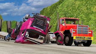 R.a.c.e : "Behind-the-Scenes Mad Truck Race Mayhem #002 BeamNG.drive: Unseen Crashes & Fails