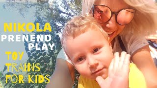 ✰ Nikola and Train like Thomas.✰Playing on Outdoor playground