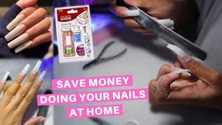 HOW TO DO YOUR OWN NAILS AT HOME FOR BEGINNERS! | UNDER $30