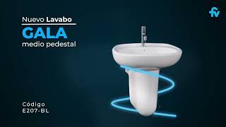 Lavabo Gala con Medio Pedestal - FV