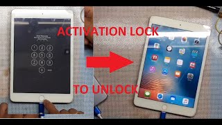 IPAD MINI 1 ACTIVATION LOCK : [REMOVED]